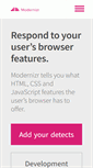 Mobile Screenshot of modernizr.com